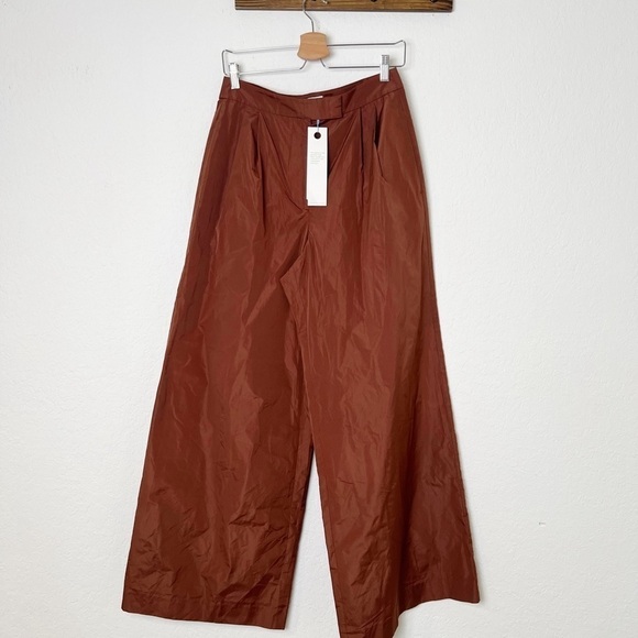 TANYA TAYLOR Kenia Pleated Wide-Leg Pants - Picture 2 of 9